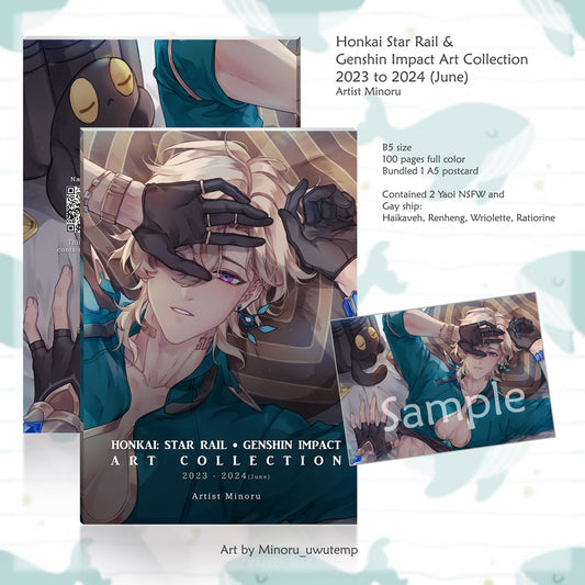 Honkai Star Rail + Genshin Impact Art Collection Artbook (2023 to 2024)