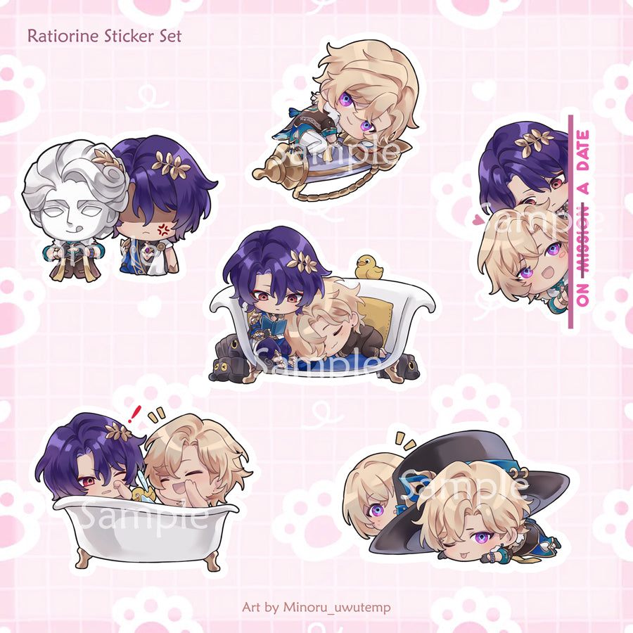 Honkai Star Rail - Ratiorine Sticker Set